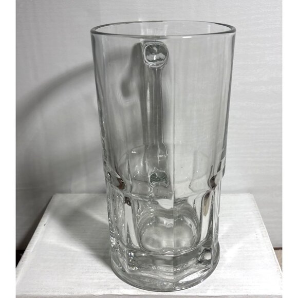 Glass Beer Mug 8" Tall Heavy-Duty Clear Handle Durable Classic Design 33oz - Picture 4 of 9